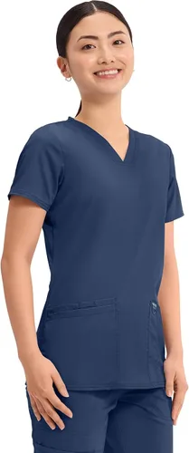 Vista 5 de Workwear Revolution Mujeres Scrubs Top V-cuello WW620