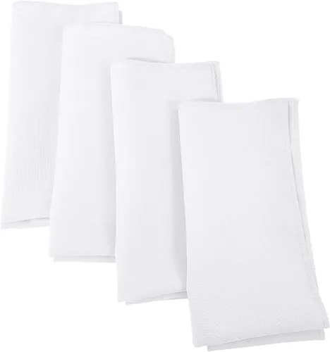 Vista 28 de LA Linen Paquete de 10 servilletas de popelina de poli, servilletas de tela suave, servilletas lavables y reutilizables, servilletas de mesa