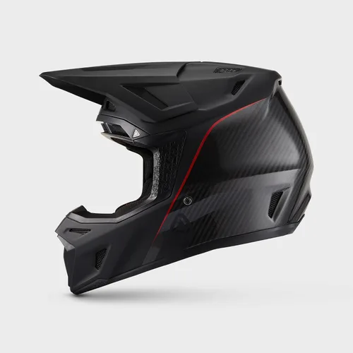 Vista 8 de Leatt Moto 9.5 Motocross Casco y Velocity 6.5 Kit de gafas con bolsa para casco Carbono