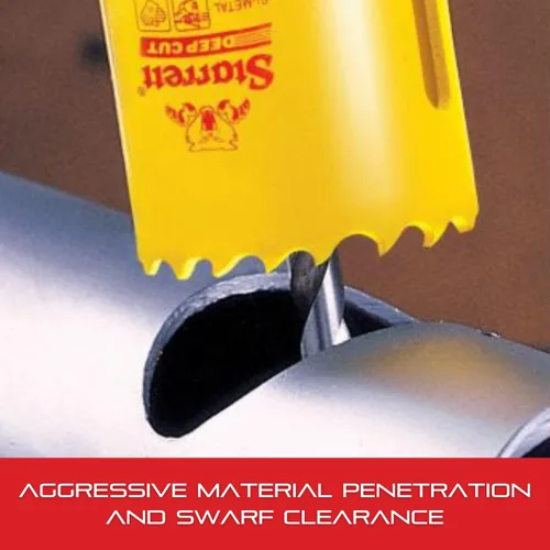 Vista 6 de Starrett LS - Corona perforadora HSS de corte profundo 1-7-8" (48mm) (DCH0178-G)