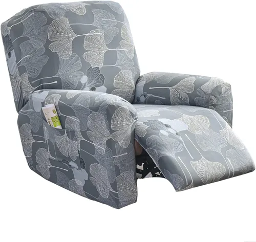 Vista 33 de Eco-Ancheng Fundas reclinables Lazyboy de 4 piezas, fundas para sofá reclinable, fundas antideslizantes para sillas reclinables, con bolsillos