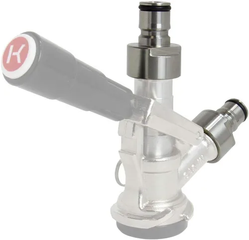 Vista 2 de Kegco Adaptadores de Acoplador, Ball Lock, Acero Inoxidable