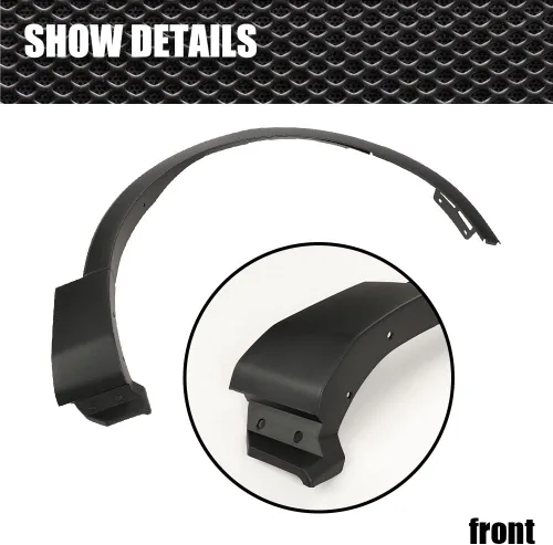 Vista 3 de CROSSDESIGN Fender Flare Molding Compatible con Ford Explorer 2011-2015 - Guardabarros delantero derecho