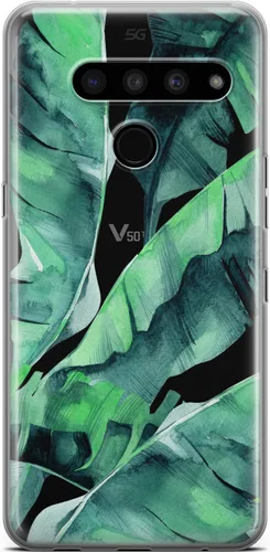 Vista 6 de Mertak Clear Phone Case Compatible with LG Stylo 6 5 4 K61 K51S K41S K30 K20 Q70 Q60 Slim Lightweight Design Cover Tropical Abstract Girls Flamingo