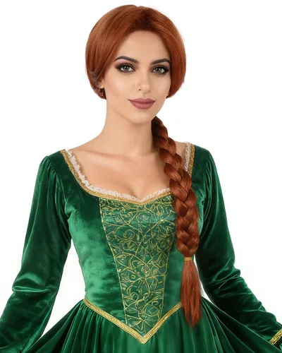 Vista 12 de Peluca de cabello negro de 14 pulgadas con flequillo + diadema de lentejuelas doradas para mujer, disfraz de mujer, pelucas sintéticas resistentes