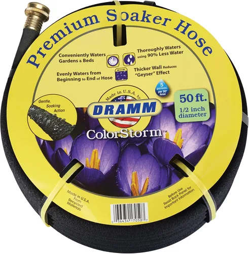 Vista 5 de Dramm Premium Soaker Manguera de jardín, color negro, Negro