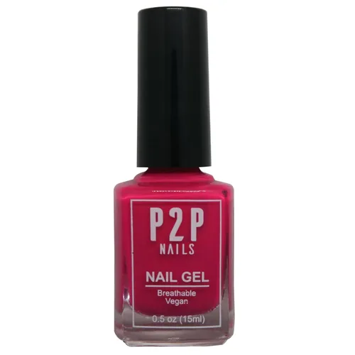 Vista 15 de P2P Nails Esmalte de uñas en gel vegano rosa – Esmalte de uñas de secado rápido – Gel de uñas de textura suave en colores vibrantes – Esmalte en gel