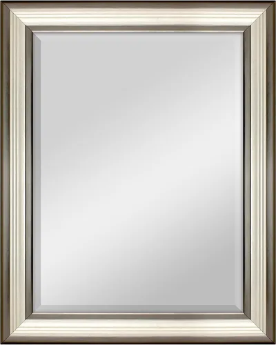 Vista 19 de MCS Simplicity - Espejo de pared grande de 21.5x25.5 pulgadas, espejo negro con detalle biselado, espejo para colgar en pared vertical u horizontal