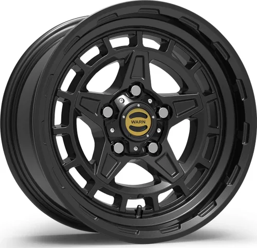 Vista 3 de WARN 106683 Tapa central estilo buje, se adapta a: Jeep Wrangler JL, JK y Gladiator JT - Negro