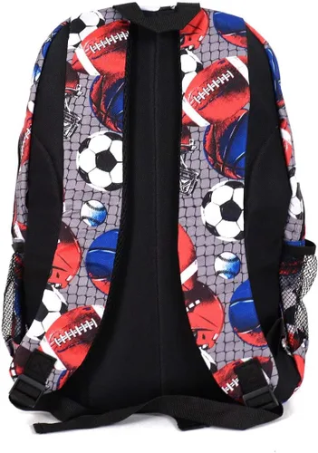 Vista 5 de Parquet Mochila escolar y de viaje para exteriores, equipaje, portátiles, mochila deportiva para adultos y adolescentes, Sport-gris, Mochilas