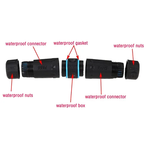 Vista 3 de 5PCS blindado RJ45 M23 IP68 CAT6 conector impermeable