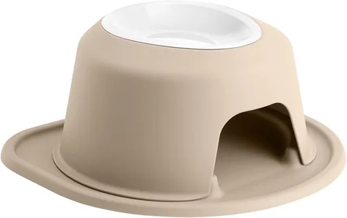 Vista 27 de WeatherTech Sistema de Alimentación Elevada Individual para Mascotas con Cuencos de Plástico para Perros/Gatos - Soporte Alto de 3 Pulgadas Gris
