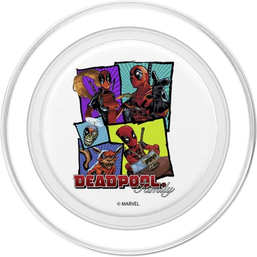 Vista 2 de Marvel Deadpool - Retrato familiar apilado PopSockets MagSafe PopGrip para iPhone