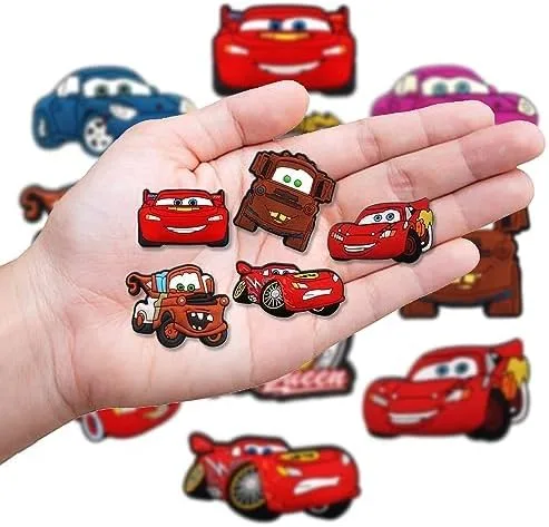Vista 5 de Dijes de decoración de zapatos de dibujos animados, dijes para sandalias, zapatos, pulseras, pulseras, regalos de fiesta de vacaciones (juego B)