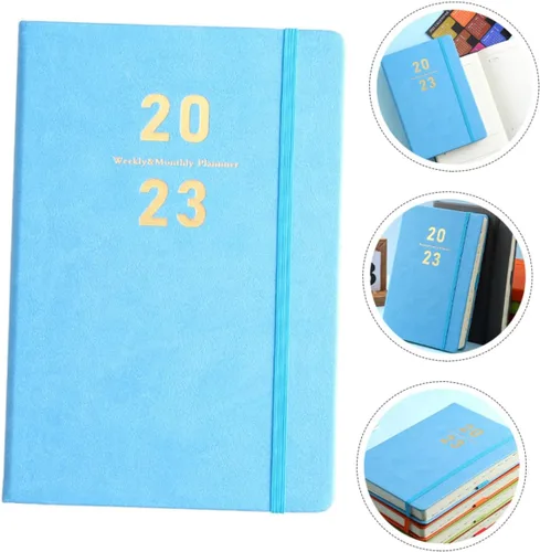Vista 2 de MAGICLULU Planificador académico, bloc de notas para estudiantes, práctico cuaderno diario para oficina, escuela, diseño portátil ligero para una