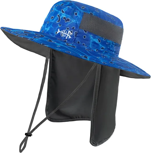 Vista 28 de BASSDASH Sombrero de pesca solar UPF 50+ resistente al agua con solapa desmontable para el cuello