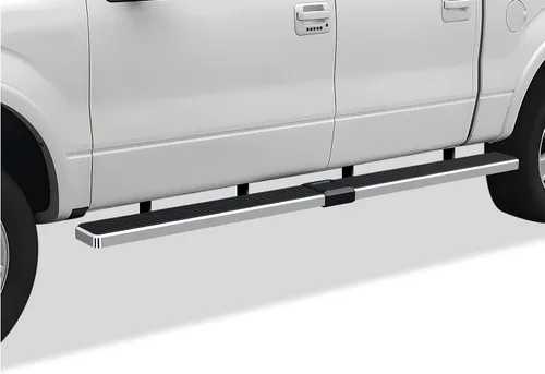Vista 15 de APS Estribos (barras laterales y escalones laterales) compatibles con Ford F150 SuperCrew Cab 2009-2014 con caja de 5.5 pies (requiere perforación)