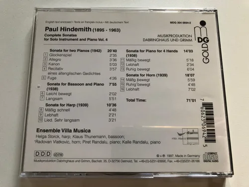 Vista 2 de Hindemith Sonatas completas, Vol. 36 ES