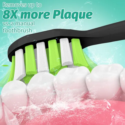 Vista 3 de Aoremon - Cabezales de repuesto para cepillo de dientes para Philips Sonicare DiamondClean Serie 2/3 EasyClean ProtectiveClean FlexCare Negro