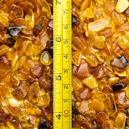Vista 4 de Piedras ámbar pulidas y crudas 100% naturales del Báltico Chips Resina Ambar Piedra para manualidades de joyas y cuentas sueltas (sin agujeros)