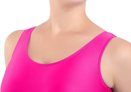 Vista 8 de Leotardos de baile para mujer, básicos, sin mangas, para ballet, con cuello redondo, para adultos