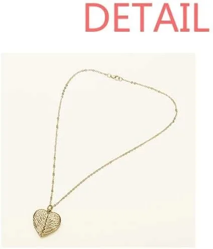 Vista 2 de Collar tradicional japonés con colgante de corazón de melocotón con alas plegadas de peces, M, No aplicar
