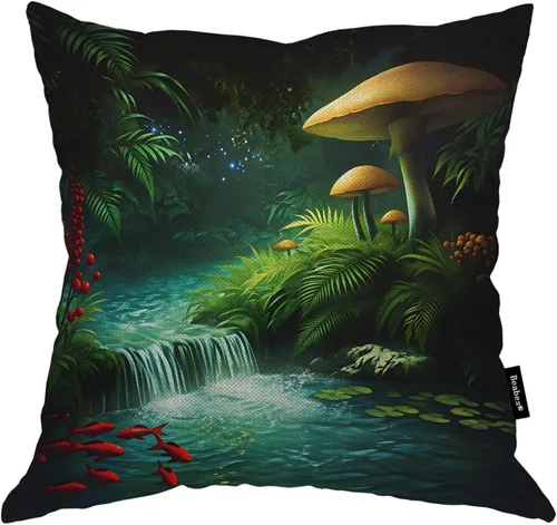 Vista 9 de Fundas de almohada de pintura artística, líneas abstractas amarillas y grises, fundas de almohada suaves, funda de cojín para sala de estar, cama