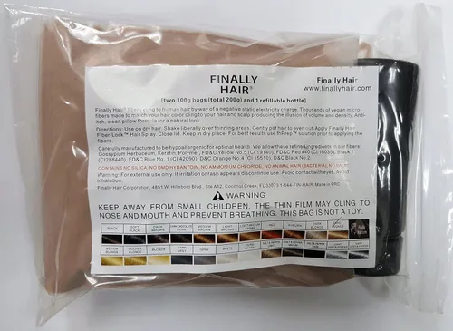 Vista 10 de Edificio de pelo fibras de 200 gramos 7 oz. Con Botella por por último pelo 50 G4, Caoba