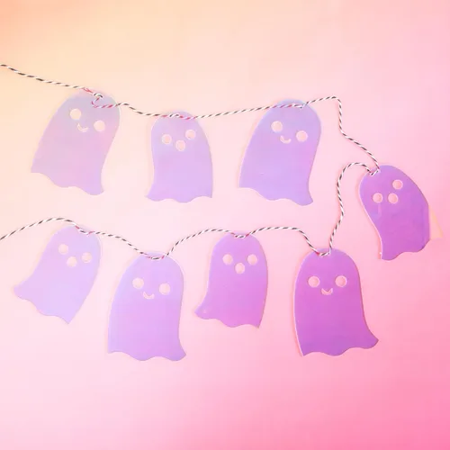 Vista 2 de KAILO CHIC HALLOWEEN - Guirnalda de fantasmas iridiscente