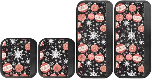 Vista 2 de Black Ornament Refrigerator Door Handle Covers Set of 4