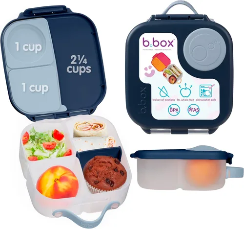 Vista 23 de b.box Mini lonchera de Batman, recipientes para aperitivos para niños, reutilizable, pequeña caja Bento para el almuerzo, contenedor de aperitivos