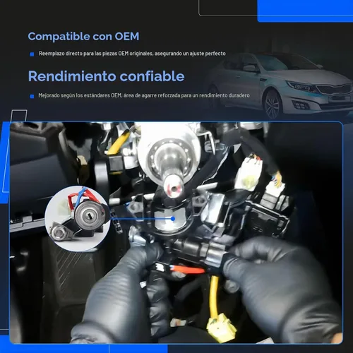 Vista 9 de 81905-2T040 Conjunto de Interruptor de Cerradura de Encendido con Cilindro de Cerradura de Puerta y Llaves Compatible con Kia Optima 2011-2015