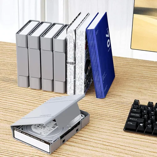 Vista 7 de ORICO PHP35 - Funda protectora para disco duro de 3.5 pulgadas con función antiestática, a prueba de golpes y polvo, estuche de almacenamiento