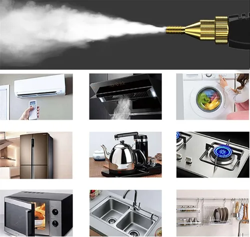 Vista 5 de Limpiador de vapor de alta presión, 2500 W, máquina de limpieza portátil de calentamiento rápido de alta temperatura, para uso doméstico, azulejos