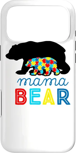 Vista 22 de Autism Awareness Mama Bear Autistic Mom Gift Case for iPhone 17