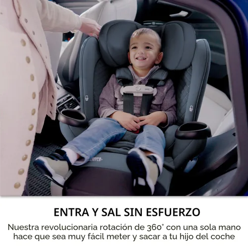 Vista 3 de Evenflo Asiento giratorio todo en uno Revolve360 Extender Travertine