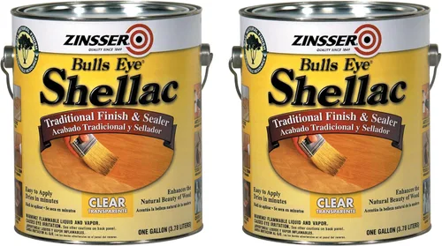 Vista 5 de Zinsser 304H Bulls Eye Shellac, acabado tradicional y sellador, cuarto, transparente