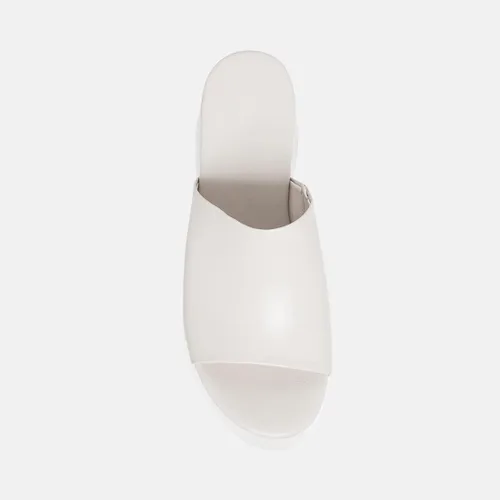 Vista 6 de Minshluu Sandalias de plataforma para mujer, con plataforma lateral, puntera abierta, sandalias de cuñas ligeras
