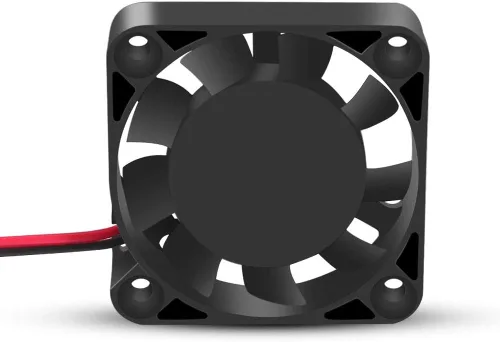Vista 4 de UMLIFE Ventilador de enfriamiento de impresora 3D de 1.575 in x 1.575 in x 0.394 in, ventilador de ventilador de rodamiento de aceite DC 12V