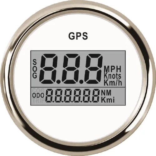 Vista 10 de Kit de velocímetro GPS digital garantizado ELING para coche, barco, motocicleta con retroiluminación roja de 2" (52mm) 12V 24V Negro+Negro