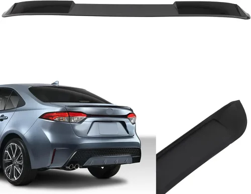 Vista 9 de SCITOO Ventana trasera ABS para alerón de techo negro brillante Toyota Corolla 2020-2021