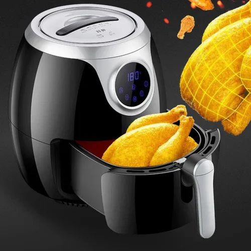 Vista 3 de JYYBN Freidora eléctrica para freidoras de aire, freidora de aire sin aceite para chips, 1800 W