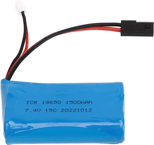 Vista 2 de Oumefar Batería de litio de 7.4V 1500mAh y batería de repuesto de batería de litio para coche RC