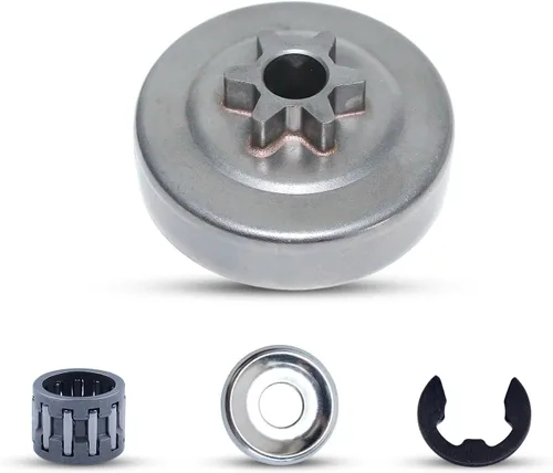 Vista 8 de . 325"-7T Spur embrague tambor aguja jaula para Husqvarna 340 345 350 351 353 EPA 445 450 445E 450E Jonsered 2145 2150 McCulloch PM5000 .325"-7