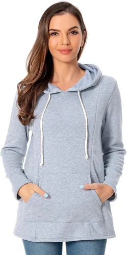 Vista 72 de Bearsland - Sudadera de lactancia y maternidad para mujer, con bolsillos y capucha