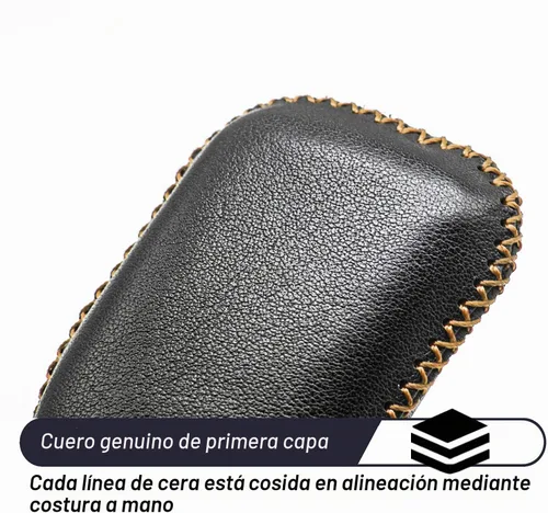 Vista 5 de MECHCOS Compatible con Ram 1500, llave inteligente de 5 botones con portón trasero, funda protectora de cuero para control remoto sin llave