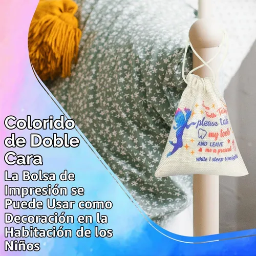 Vista 5 de Caja de hadas de dientes para niñas con bolsa de fiary bonita caja de 001