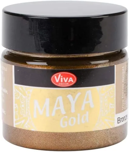 Vista 25 de Viva Decor Maya Gold (verde manzana) 1.52 onzas líquidas - Pintura acrílica metálica brillante para trabajos creativos en madera, vidrio