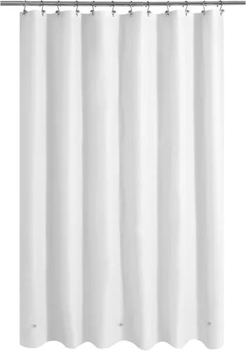 Vista 52 de Cortina de regadera para cabina de ducha 36x72, forro de cortina de regadera de plástico PEVA para baño, ligera e impermeable, 36 x 72, transparente