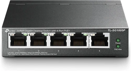 Vista 8 de TP-Link TL-SG108PE Conmutador PoE Gigabit de 8 puertos Gigabit gestionado por la red fácil Ethernet inteligente